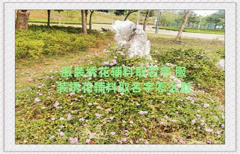 服装绣花辅料取名字 服装绣花辅料取名字怎么取